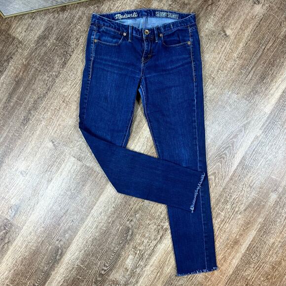 Madewell Skinny Skinny Jeans Dark wash raw hem jeans - Picture 1 of 7